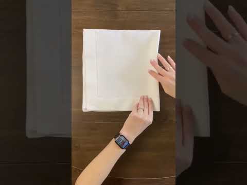 Elegant & Easy Napkin Fold for Embroidered Cloth Napkins