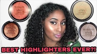 Makeup Revolution Vivid Baked Higlighter || Nars&Mac dupe?! || Review & Demo