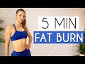 5 MIN FAT BURNER Full Body Workout No Equipment