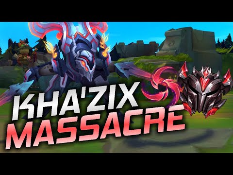 Unleashing the Godlike Carry Kha'Zix build in Grandmaster.