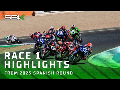 HIGHLIGHTS einer #WorldSSP-Meisterklasse in Rennen 1 🎯 | 2025 #SpanishWorldSBK 🇪🇸
