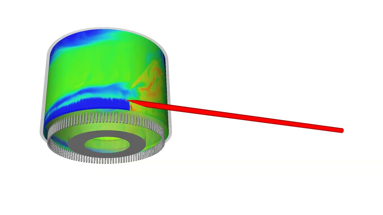 High-fidelity large-eddy simulation capturing combustion dynamics