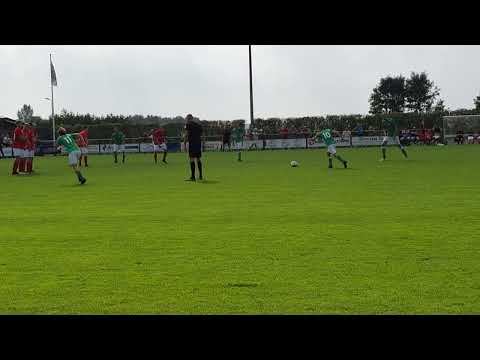 de 1-2 van Lex in de bekerwedstrijd vv Cabauw - SPV'81