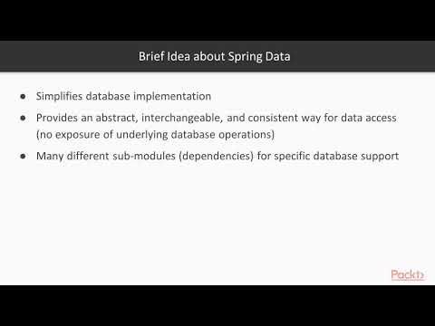 Learn Application Development with Spring 5 Introduction to Spring Data | packtpub com
