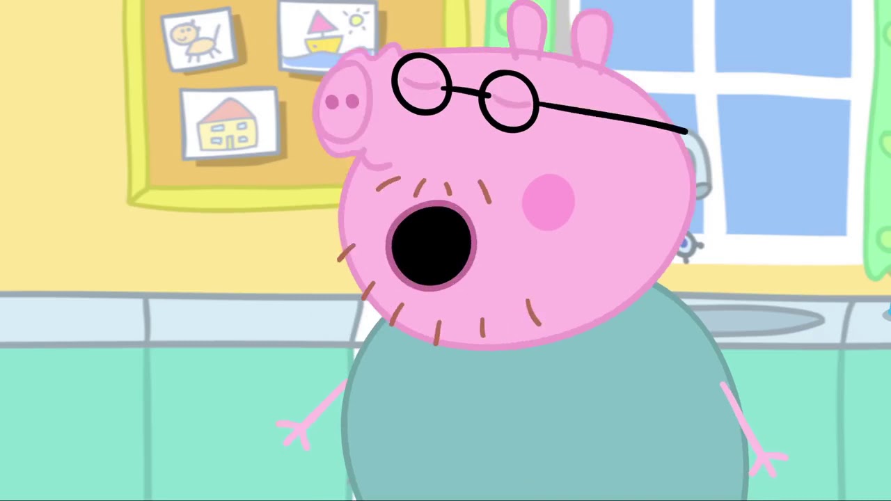 Свинка Пеппа S01 E01 : Каламутні калюжі (англійська)