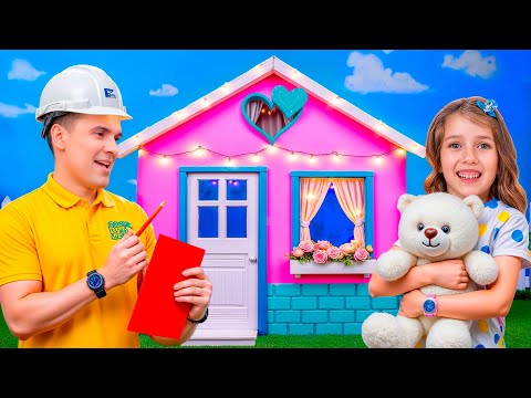 Dad vs Stepdad! How to Build a Tiny House with Genius Parenting Hacks!