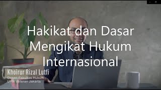 Hakikat Hukum Internasional