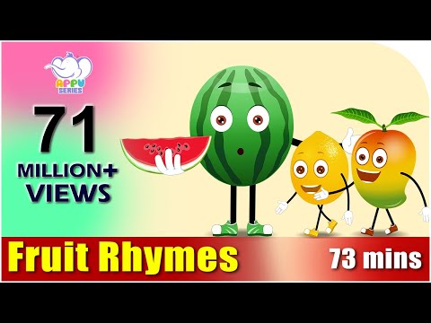 Fruit Rhymes - Best Collection of Rhymes for Children in English Video