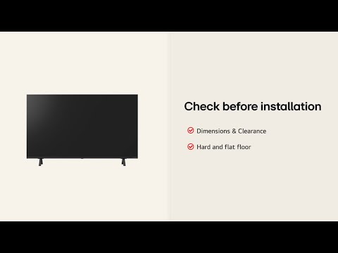 LG 4K UHD TV : Installation Guide – UHD 50 55 65 – Side Type