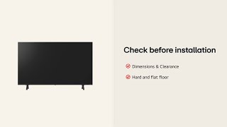 LG 4K UHD TV : Installation Guide – UHD 50 55 65 – Side Type