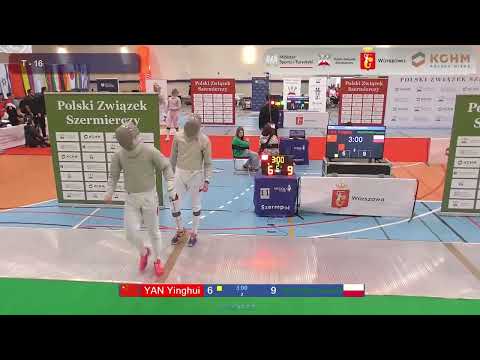 Warsaw World Cup 2023 SMS - L16 - Yan Yinghui CHN v Krzysztof Kaczkowski POL