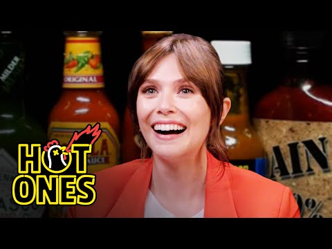 Elizabeth Olsen Dishes On Her Favorite Easter Eggs in 'Wandavision' During 'Hot Ones'