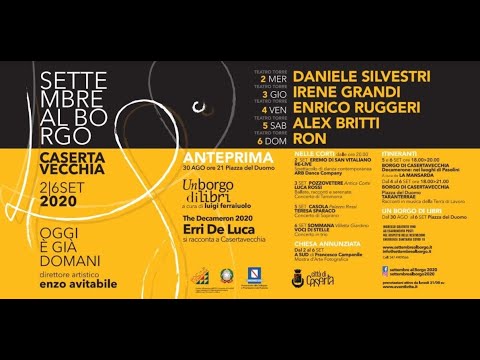 Enrico Ruggeri dal vivo CasertaVecchia, Settembre al Borgo, al Teatro della Torre 4 settembre 2020