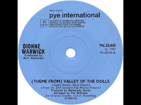 UK New Entry 1968 (46) Dionne Warwick - (Theme From) Valley Of The Dolls