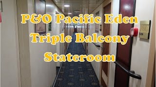 P&O Pacific Eden - Balcony - Triple Stateroom -
