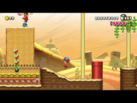 Zリアタマコース23【にせテクテクパックン2の咲く砂丘】 金百枚 by Zリアルハンタマ - Super Mario Maker 2 - No Commentary 1bz