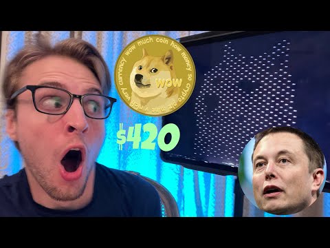 Elon Musk makes GIANT Dogecoin dog in the sky during Cyber Rodeo at Giga Texas! CROWD GOES CRAZY!!!