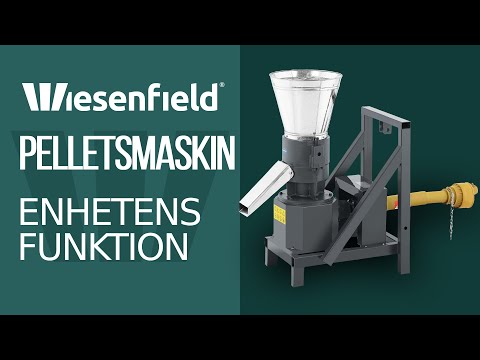 video - Pelletsmaskin - Max. 400 kg/h - Ø 230 mm - 2 valsar