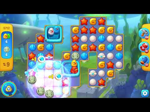 Fishdom 5712 Level - 22 moves - NO BooSTERS