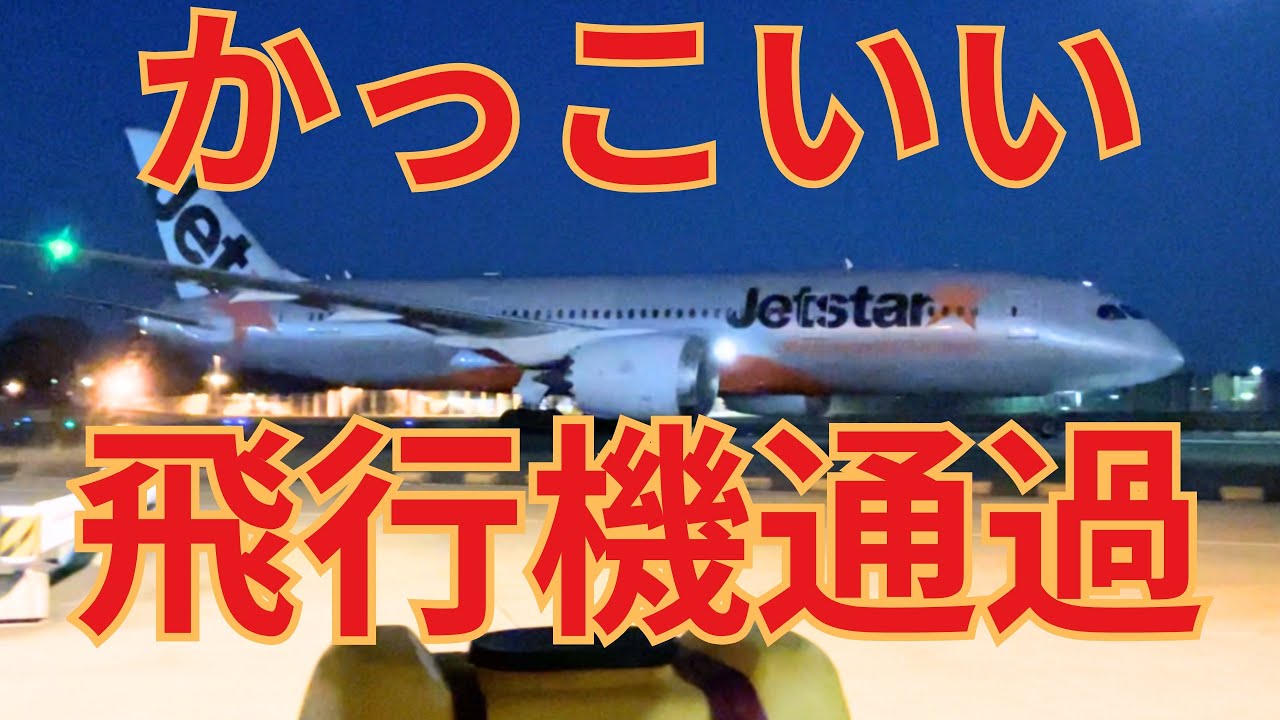 飛行機が目の前を通過するだけの動画（相撲ではありません）