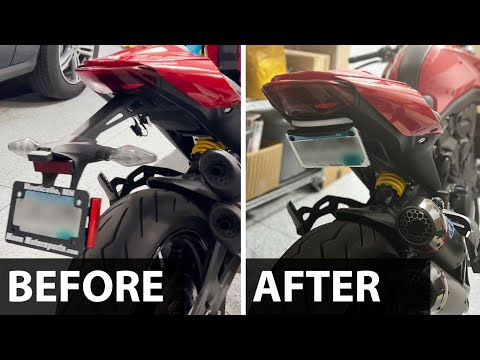 Ducati Monster Plus 937 Tail Tidy Installation - New Rage Cycles Fender Eliminator | Step-by-Step