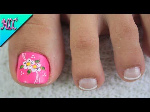 DECORACIÓN DE UÑAS PARA PIES FLORES FÁCIL DE HACER♥- FLOWERS NAIL ART – NLC