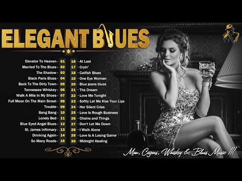 [ 𝐄𝐋𝐄𝐆𝐀𝐍𝐓 𝐁𝐋𝐔𝐄𝐒 ] Dark and Elegant Blues Music - Relaxing Blues Music In The Bar | DEVILS BLUES