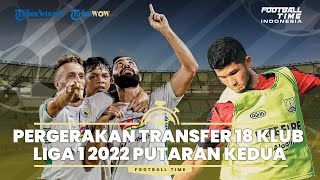 FOOTBALL TIME: Pergerakan Transfer 18 Klub Liga 1 2022 Putaran Kedua