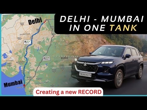 Delhi to Mumbai on a single tank of fuel in Maruti Grand Vitara Hybrid || Mileage Marathon