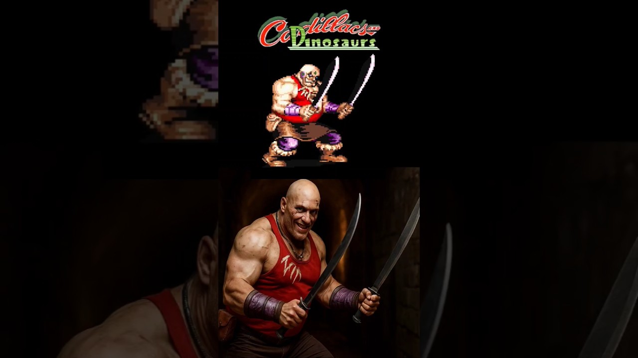 Cadillacs and dinosaur game characters how to look in real life #viral #game #cadillacsanddinosaurs