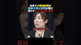 【は？】会見で意味不明な質問をされ思わずツッコむ小野田紀美【自民党/高市早苗】