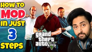 HOW TO MOD GTA 5 IN JUST 3 STEPS (2023) | ALL PROBLEMS SOLVED | GTA 5 Mods | Hindi/Urdu | THE NOOB