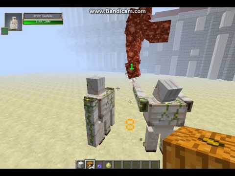 Glowstone Monster vs Iron Golem