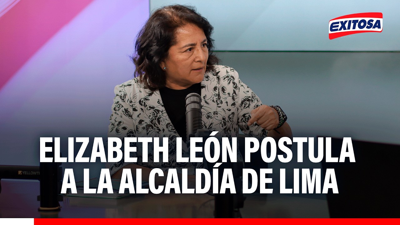 🔴🔵 Elizabeth León postula a la alcaldía de Lima con el partido Frente Esperanza