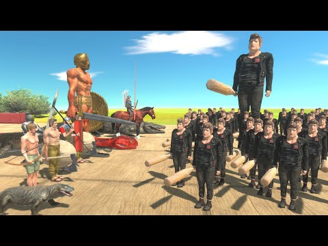 [ Angry Joe Challenge ] Humans VS Reptiles - Animal Revolt Battle Simulator