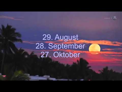 Supermonde 2015 - Super Blutmond am 28. September! 27.10. letzter Supermond 2015