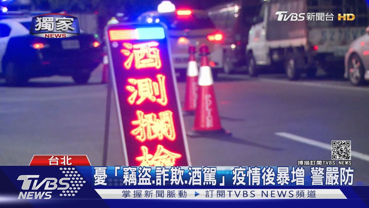 憂「竊盜、詐欺、酒駕」疫情後暴增 警嚴防