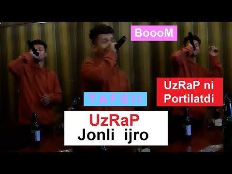 UzRaP Jonli ijro UzRaP ni Portilatdi BooM Tafsii  I  Узреп жонли ижро Узрепни портилатди Боом Тафсии