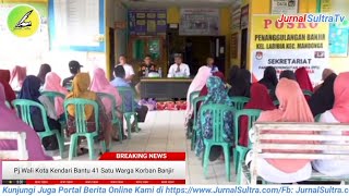 Wali Kota Kendari Serahkan Bantuan Kepada Korban Banjir di Kelurahan Labibia