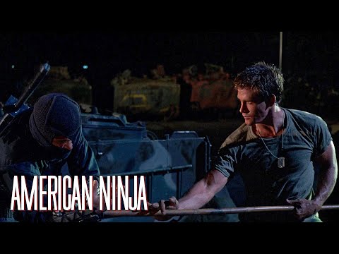 The Blackstar Ninja tries to kill Joe in prison | American Ninja (1985)