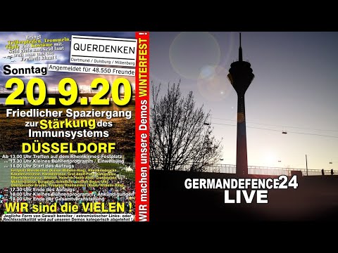 Demo in Düsseldorf - 20.09.2020 - auf dem Rheinkrimes-Festplatz
