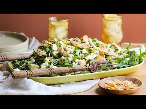 Our Version of the Delicious Dense Bean Salad (Full recipe in description)