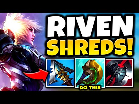 RIVEN CAN NOW SHRED TOPLANERS LITERALLY TOO EASY! (DIVINE BC BUILD) - S12 Riven TOP Gameplay!