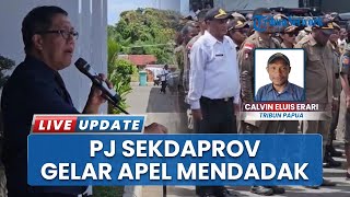 Gelar Apel Dadakan, Pj Sekda Provinsi Papua Tengah Minta Satpol PP Sterilkan Area Kantor Gubernur