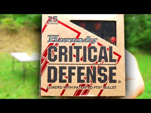 AMMO TEST:  9mm Hornady Critical Defense