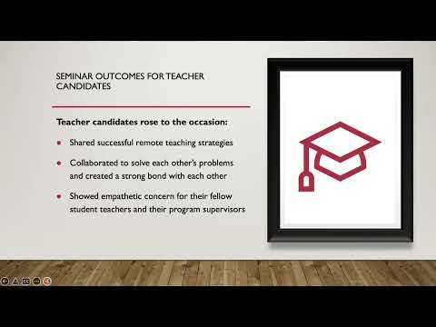 <p><span style="color: black;">&nbsp;&nbsp;Covid can't stop us: Supporting teacher candidates through seminars</span></p>