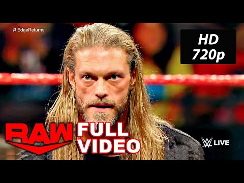 WWE Edge Returns Full Segment WWE Raw Jan. 27, 2020 HD Part 1/2