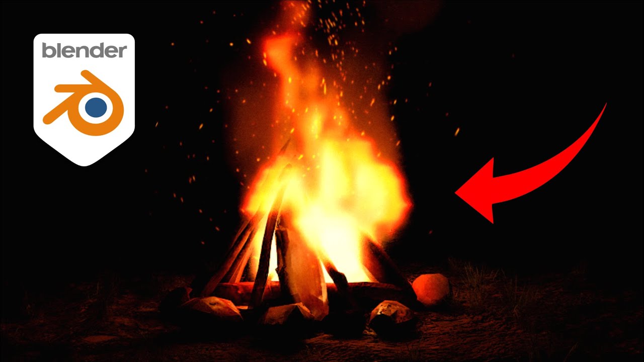 Como fazer FOGO no Blender (RÁPIDO E LEVE!)