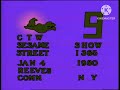 Sesame Street Show 1365 Tape Slate 1980