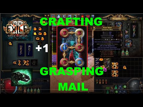 [Path of Exile] CRAFTING NEW +1 GRASPING MAIL IN ARCHNEMESIS LEAGUE - 983